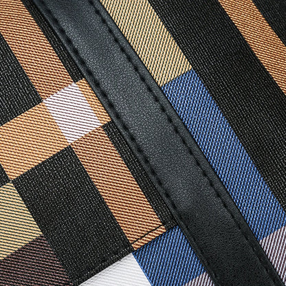 Plaid Large Capacity Shoulder Bag