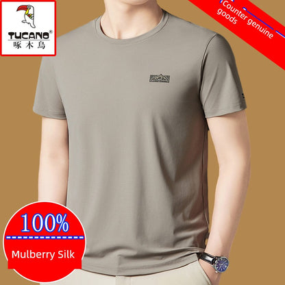 Mulberry Silk Crew Neck Tee