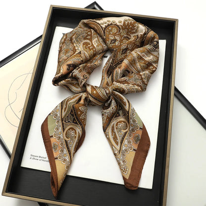 Luxury Silk Print Scarf