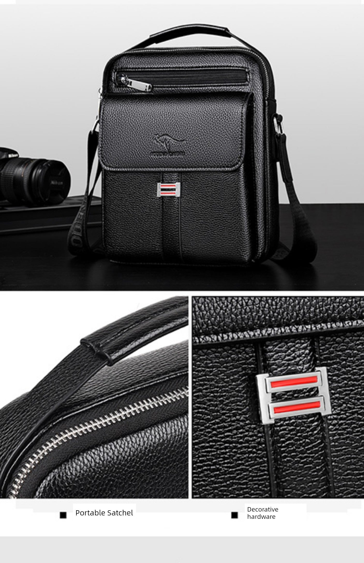 Legacy Leather Crossbody Briefcase