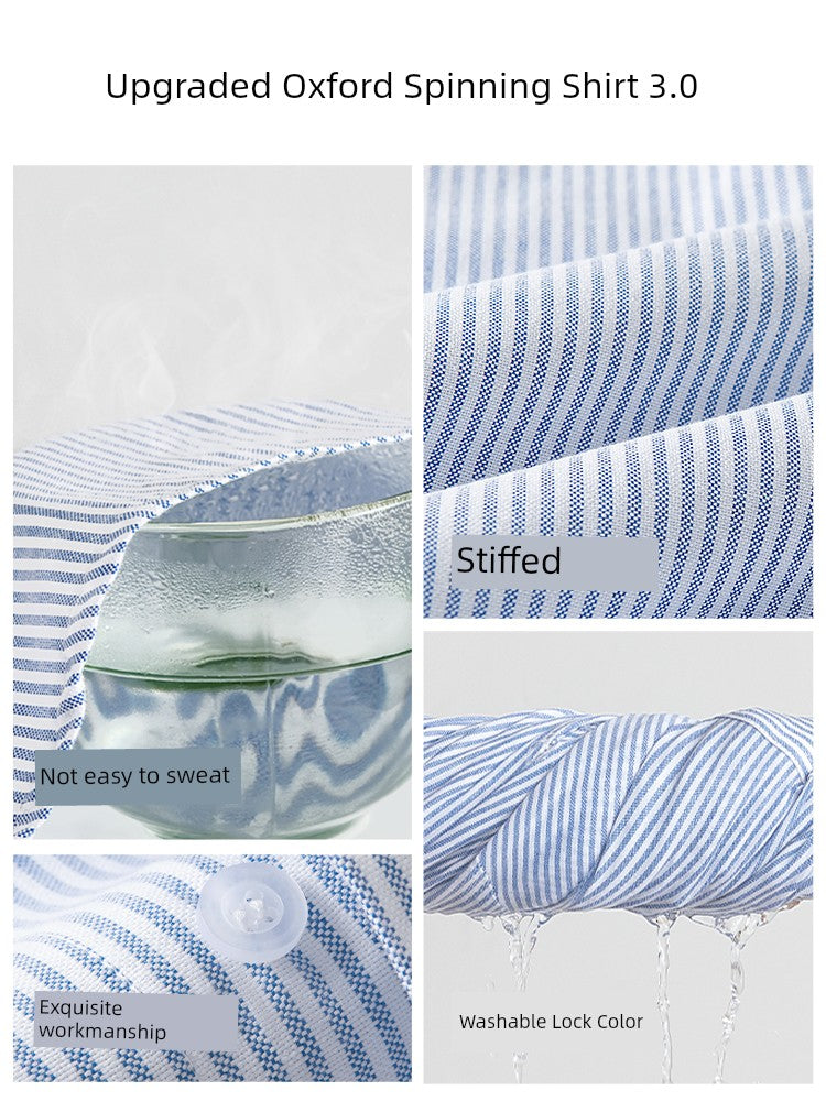 Boys Striped Oxford Shirt