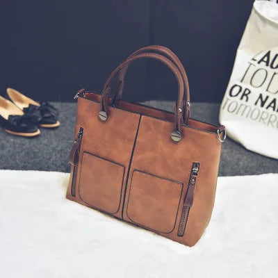LuxeForm Leather Tote