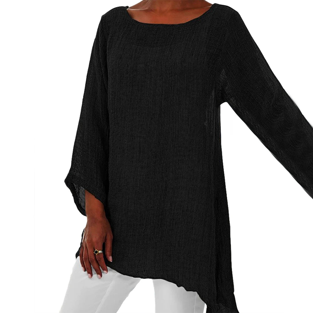 Women’s Oversized Linen Tunic Top