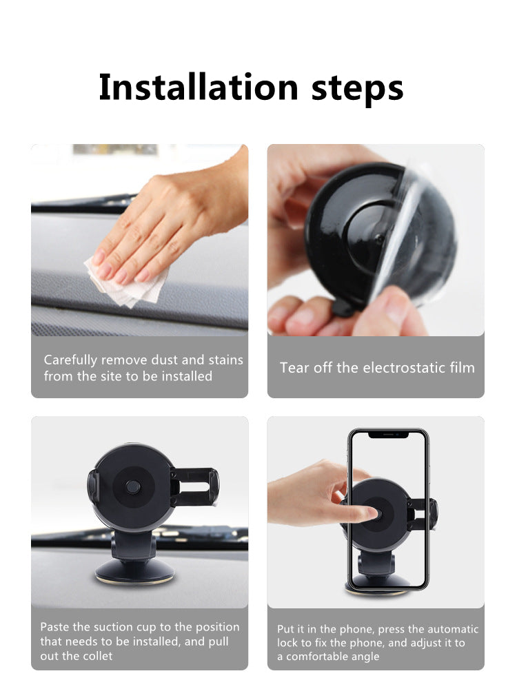 Gravity Grip Suction Car Mount