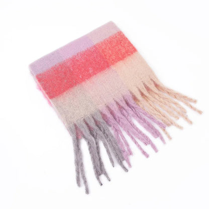 Warm Cashmere Rainbow Scarf