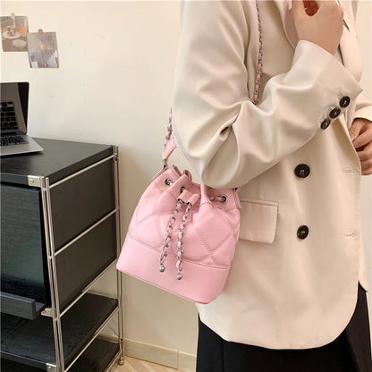 Car Sewing Bucket Shoulder Bag
