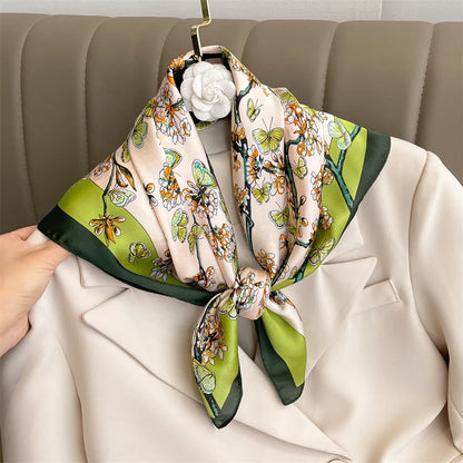 Luxury Silk Print Scarf