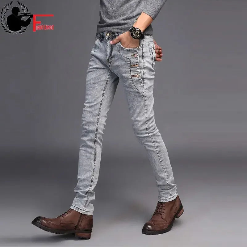 2024 Korean Style Slim Fit Jeans