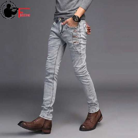 2024 Korean Style Slim Fit Jeans