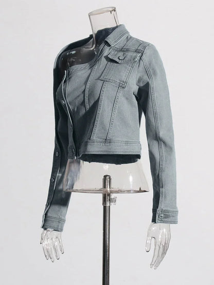 Chic Plus-Size Denim Jacket