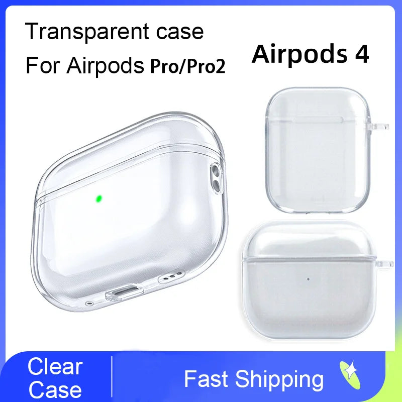 Clear AirPods Case with Lanyard Strap