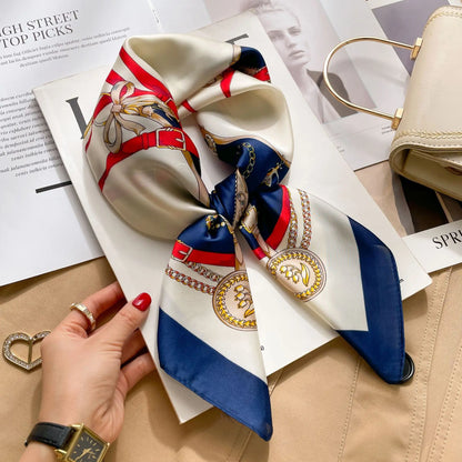 Luxury Silk Print Scarf