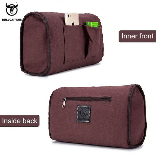 BULLCAPTAIN Men's Crazy Horse Messenger Bag