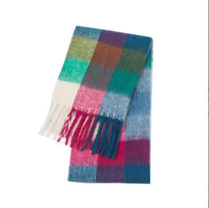 Warm Cashmere Rainbow Scarf