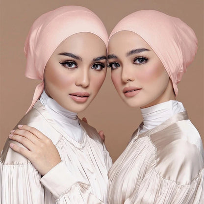 Modal Satin Hijab Cap
