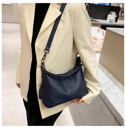 Tassel Luxe Leather Satchel