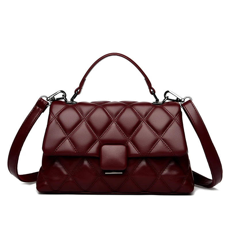 Trendy Women's Soft Leather Shoulder Bag