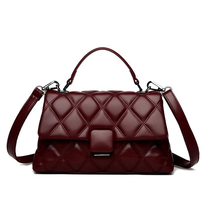 Trendy Women's Soft Leather Shoulder Bag
