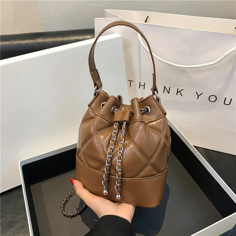Car Sewing Bucket Shoulder Bag