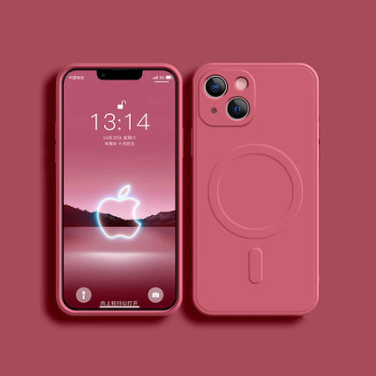 LuxeSilk MagSafe Silicone Case (iPhone Series)