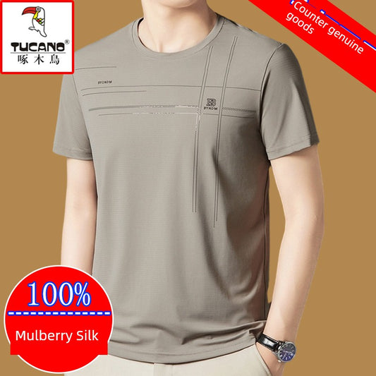 Mulberry Silk Crew Neck Tee