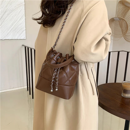 Car Sewing Bucket Shoulder Bag