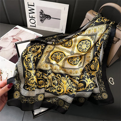 Luxury Silk Print Scarf