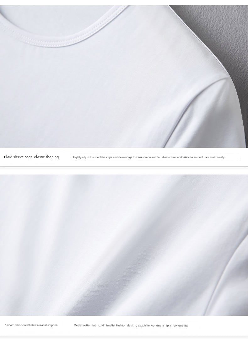 Modal Blend Youth Spring &amp; Summer Crewneck T-Shirt