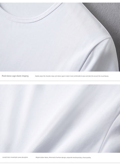 Modal Blend Youth Spring &amp; Summer Crewneck T-Shirt