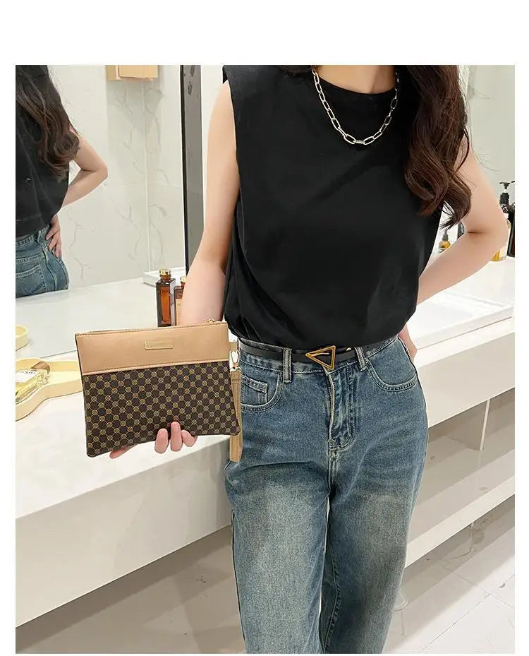 Women's Retro Print Clutch Wallet