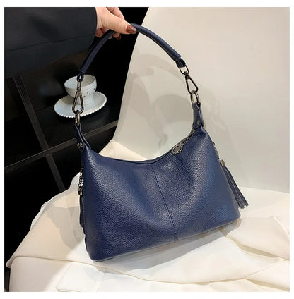 Tassel Luxe Leather Satchel