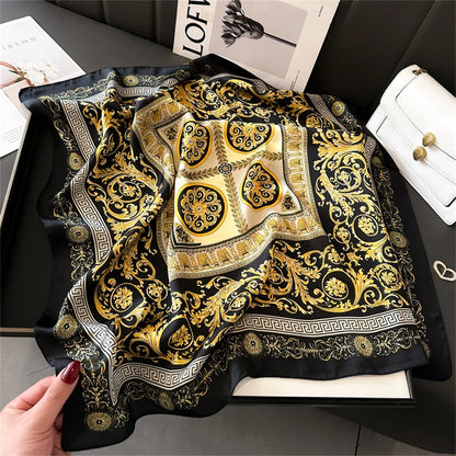 Luxury Silk Print Scarf