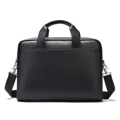 WESTAL Men's Leather Laptop Briefcase