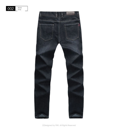 Four-Sided Elastic Denim Trousers
