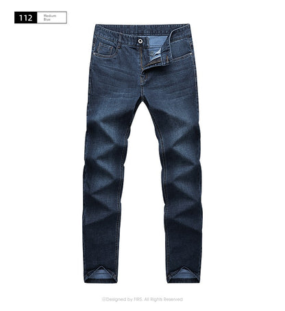 Four-Sided Elastic Denim Trousers