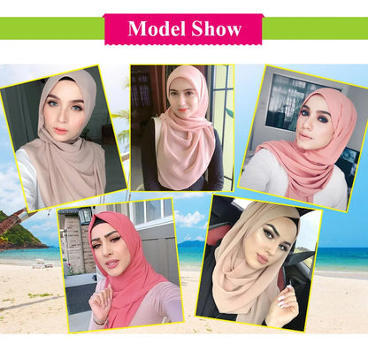 Ramadan Chiffon Muslim Hijab