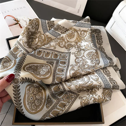 Luxury Silk Print Scarf