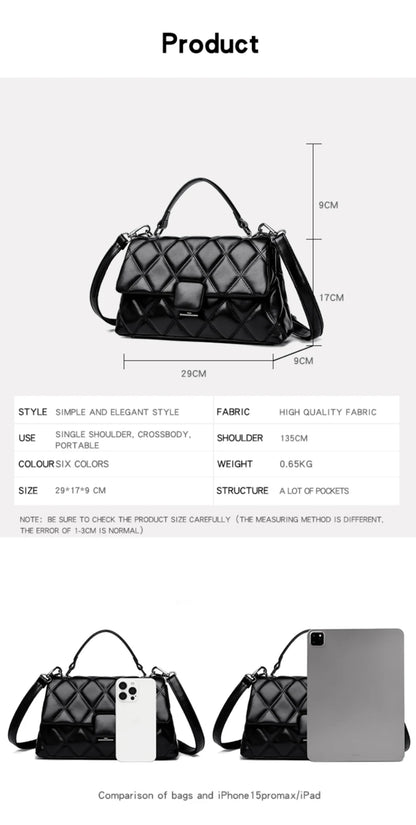 Trendy Women's Soft Leather Shoulder Bag