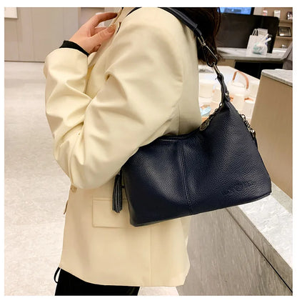 Tassel Luxe Leather Satchel