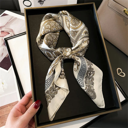 Luxury Silk Print Scarf