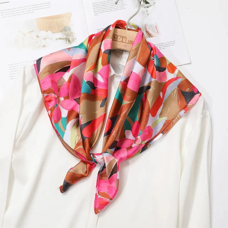 Luxury Silk Print Scarf