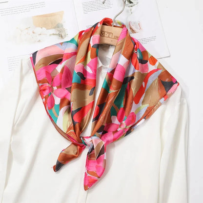 Luxury Silk Print Scarf