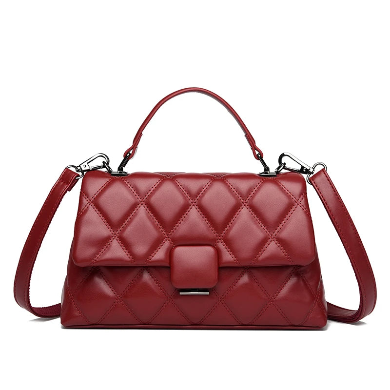 Trendy Women's Soft Leather Shoulder Bag