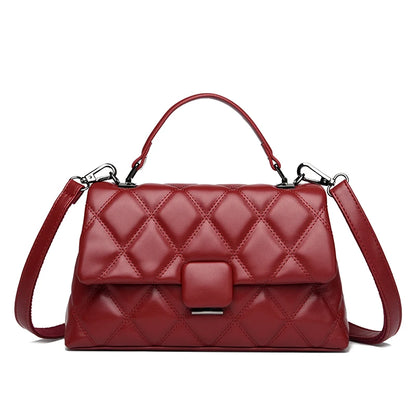 Trendy Women's Soft Leather Shoulder Bag