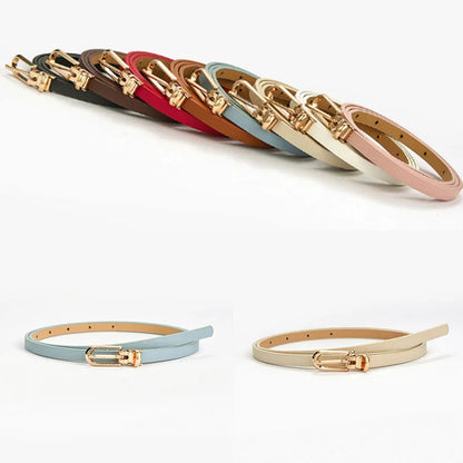 Candy Color Thin Waist Belt