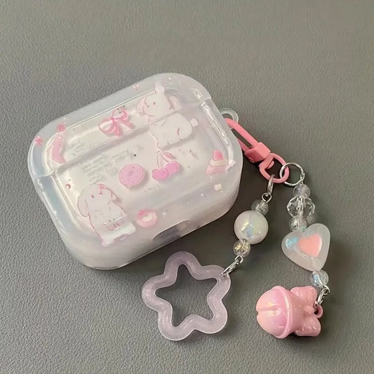 Korean Cherry Rabbit AirPods Case