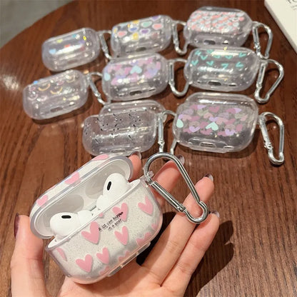 Colorful Heart Glitter Case for AirPods