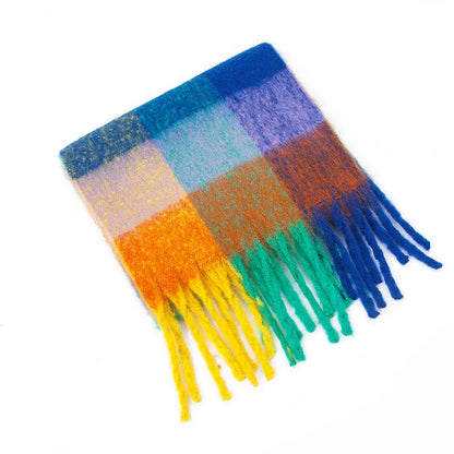 Warm Cashmere Rainbow Scarf