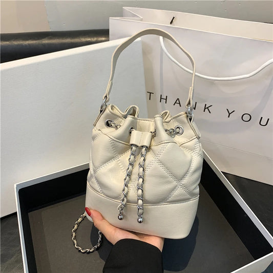 Car Sewing Bucket Shoulder Bag