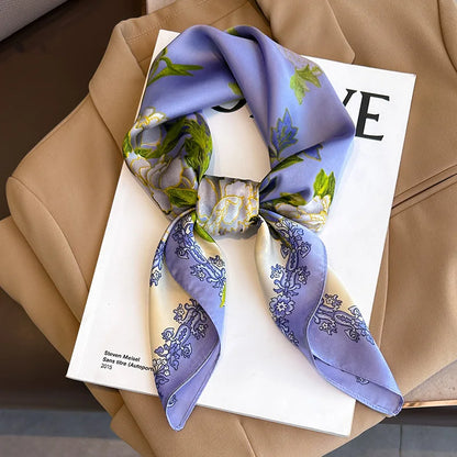 Luxury Silk Print Scarf